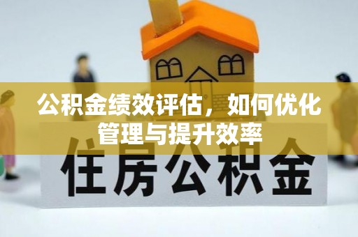 隆阳公积金绩效评估，如何优化管理与提升效率