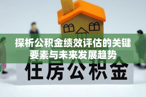 隆阳探析公积金绩效评估的关键要素与未来发展趋势