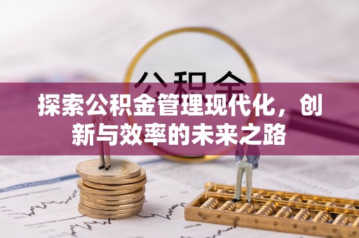 隆阳探索公积金管理现代化，创新与效率的未来之路