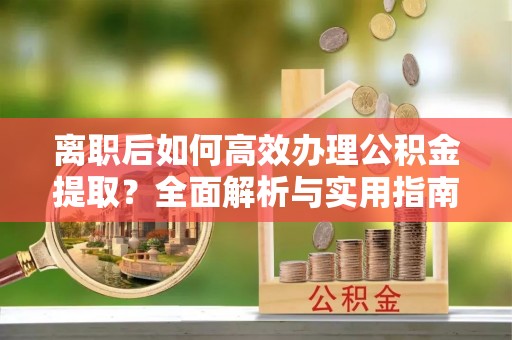 隆阳离职后如何高效办理公积金提取？全面解析与实用指南