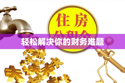 隆阳轻松解决你的财务难题
