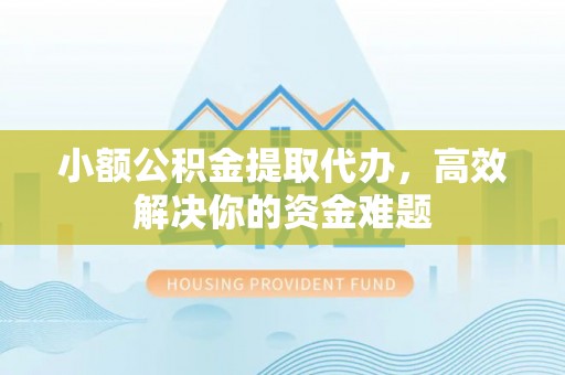 隆阳小额公积金提取代办，高效解决你的资金难题