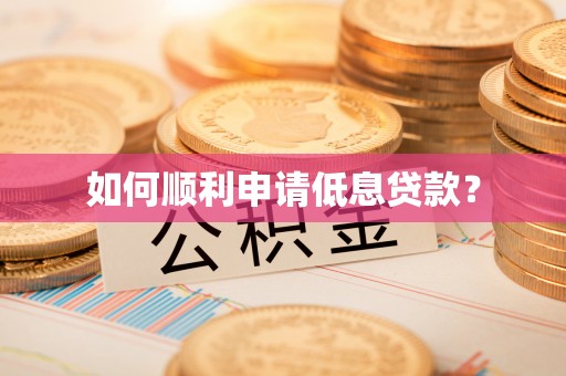 隆阳如何顺利申请低息贷款？
