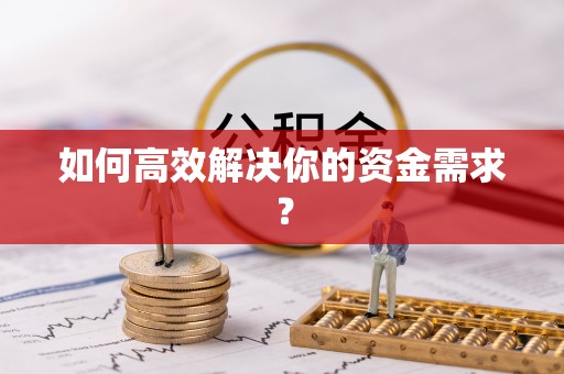 隆阳如何高效解决你的资金需求？