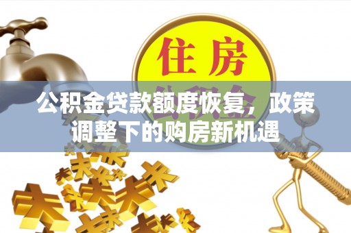 隆阳公积金贷款额度恢复，政策调整下的购房新机遇