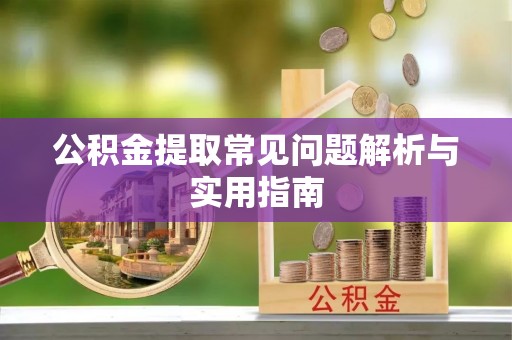 隆阳公积金提取常见问题解析与实用指南