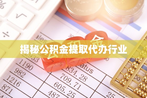 隆阳揭秘公积金提取代办行业