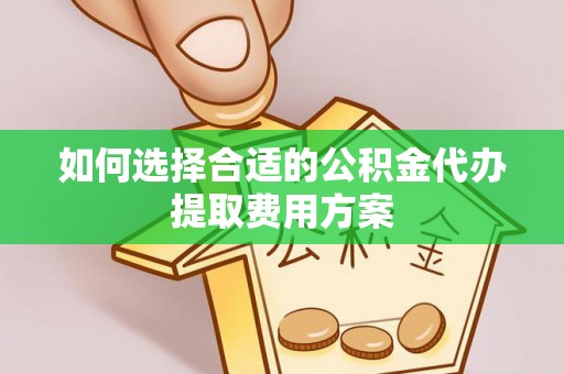 隆阳如何选择合适的公积金代办提取费用方案
