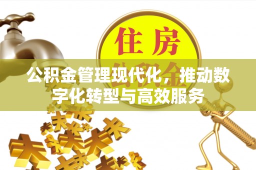 隆阳公积金管理现代化，推动数字化转型与高效服务