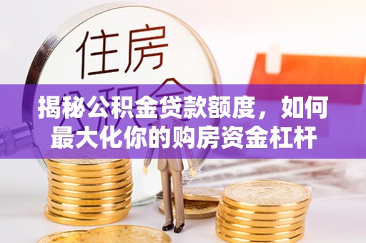 隆阳揭秘公积金贷款额度，如何最大化你的购房资金杠杆