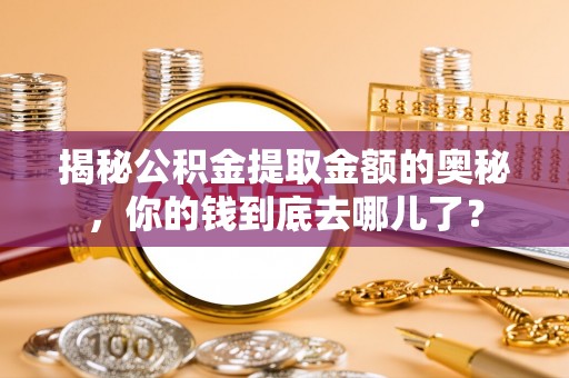 隆阳揭秘公积金提取金额的奥秘，你的钱到底去哪儿了？