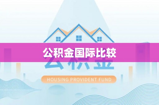 隆阳公积金国际比较