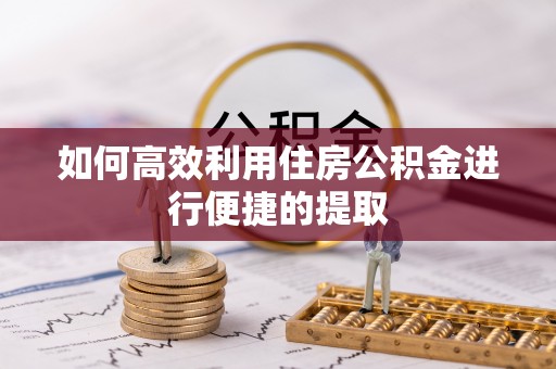 隆阳如何高效利用住房公积金进行便捷的提取
