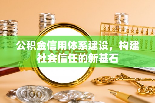 隆阳公积金信用体系建设，构建社会信任的新基石