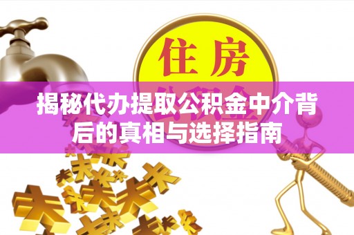 隆阳揭秘代办提取公积金中介背后的真相与选择指南