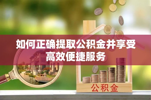 隆阳如何正确提取公积金并享受高效便捷服务